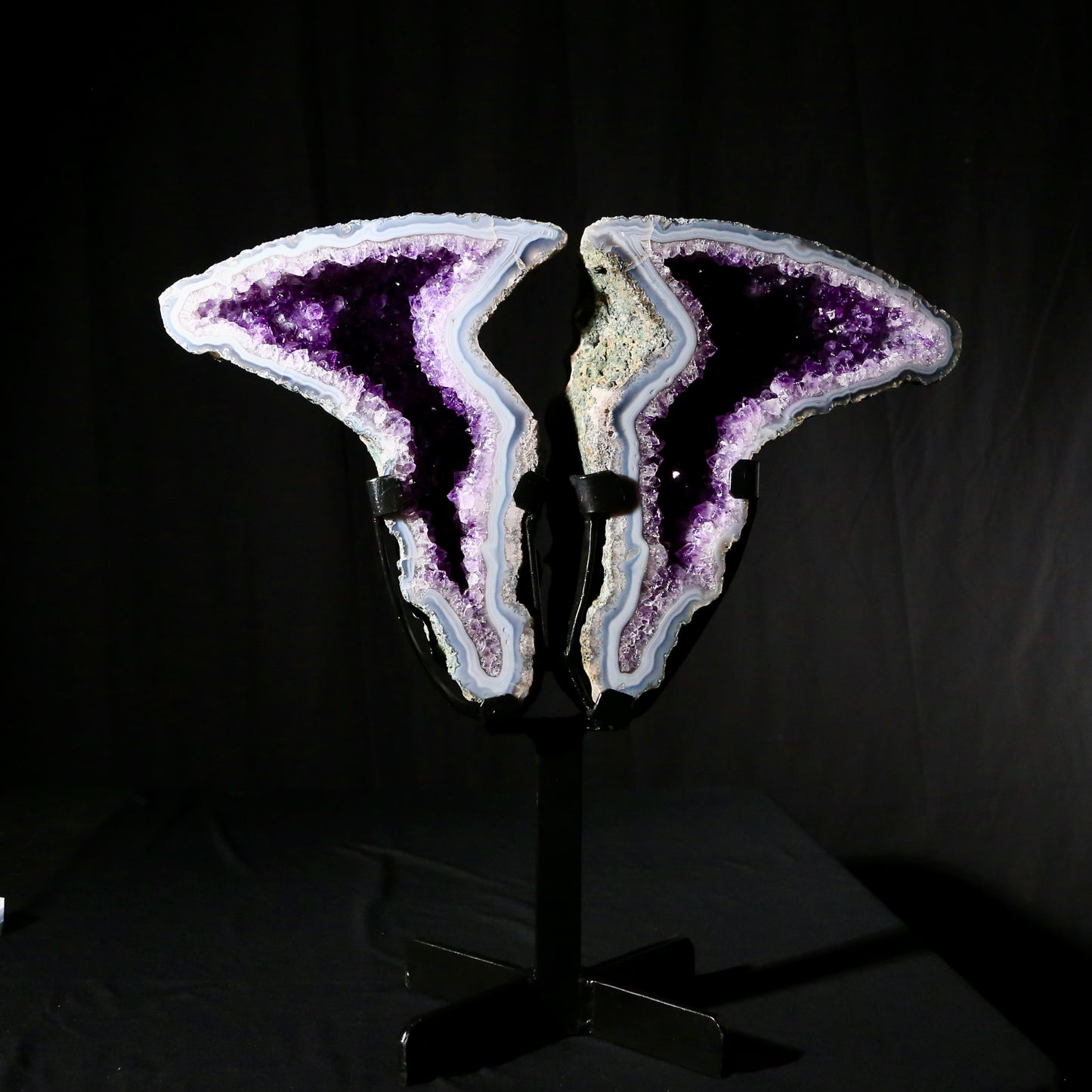 Amethyst Angel Wings mounted