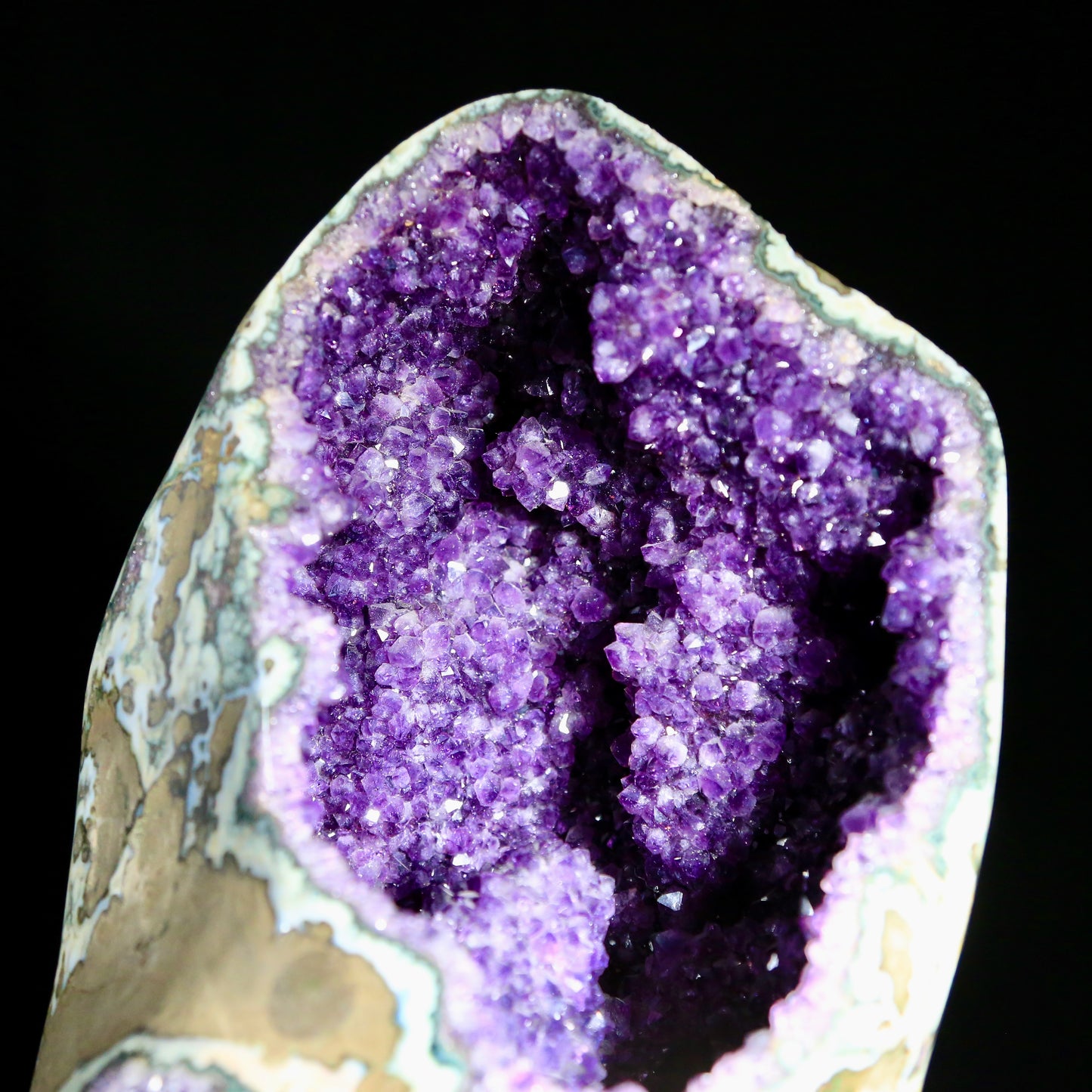 Amethyst Polished Freeform in silver mount