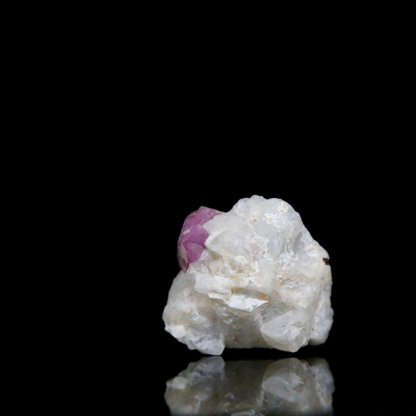 Corundum var Ruby with Calcite and marble matrix