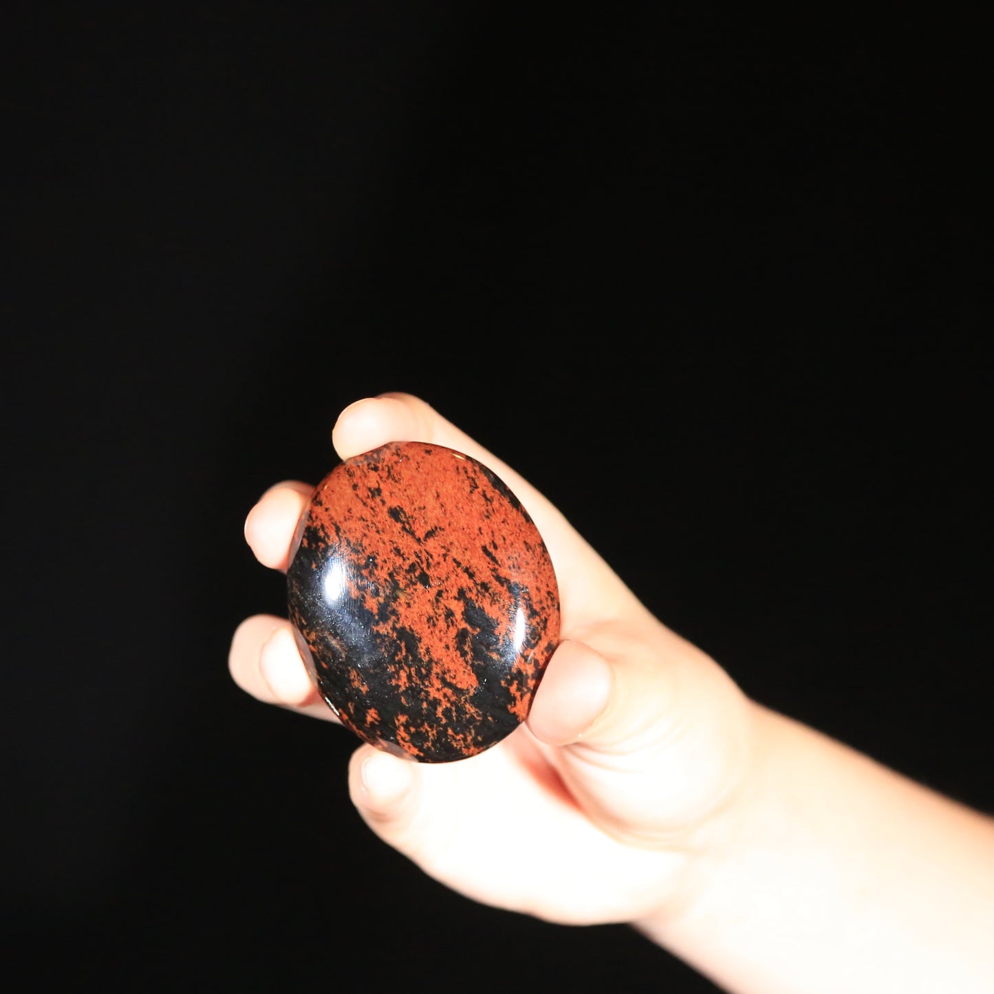 Mahogany Obsidian Palm (large)
