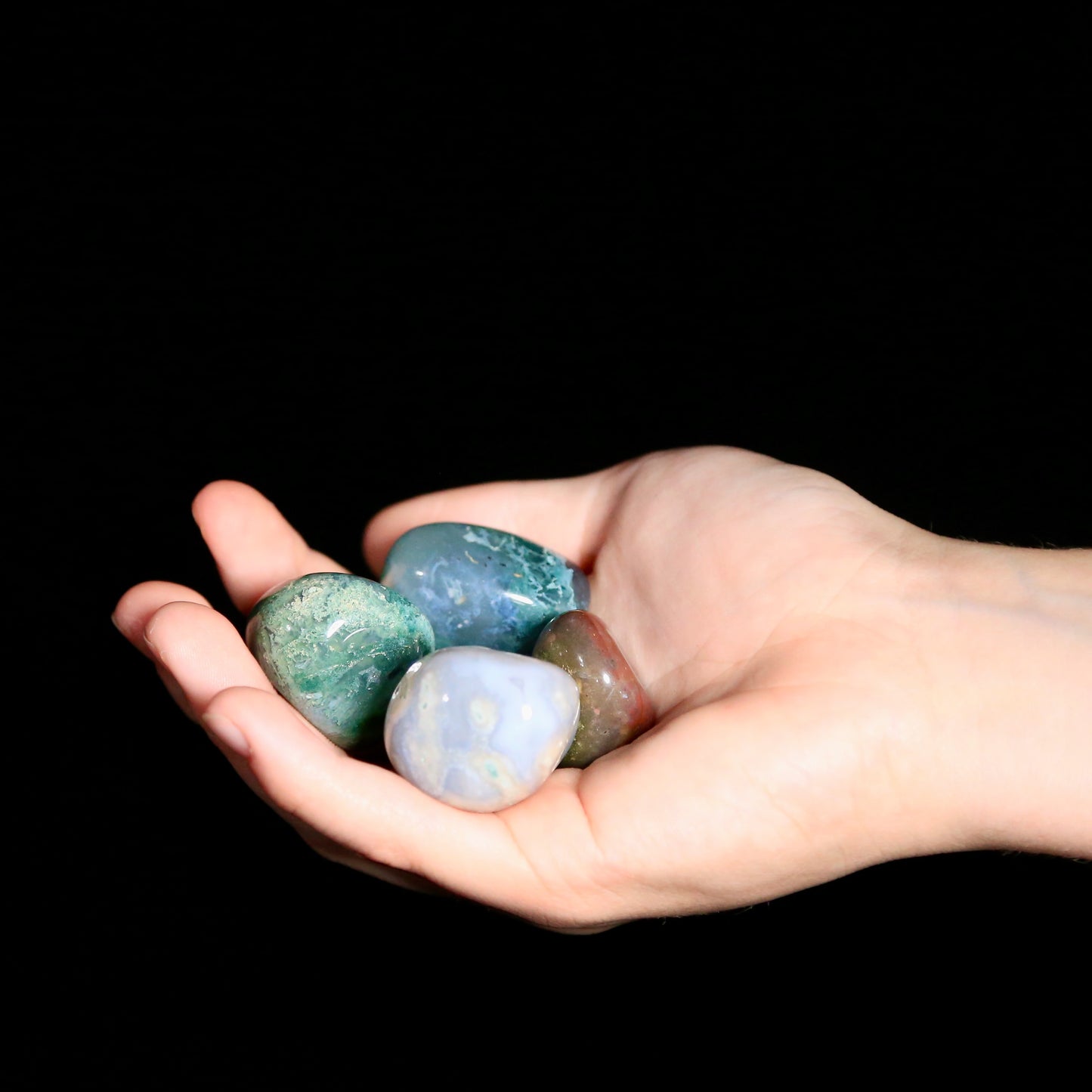 Moss Agate Tumble (medium)