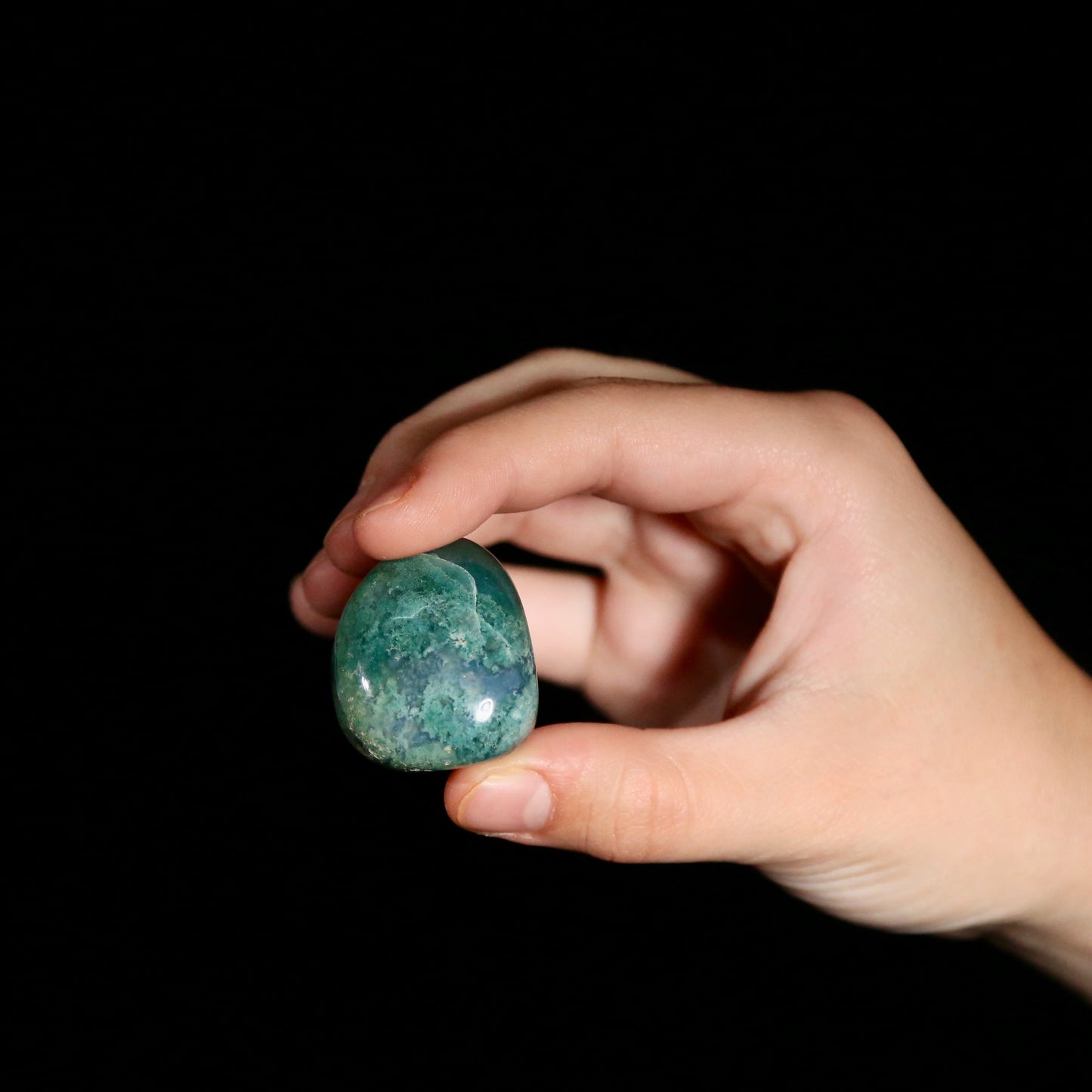 Moss Agate Tumble (medium)