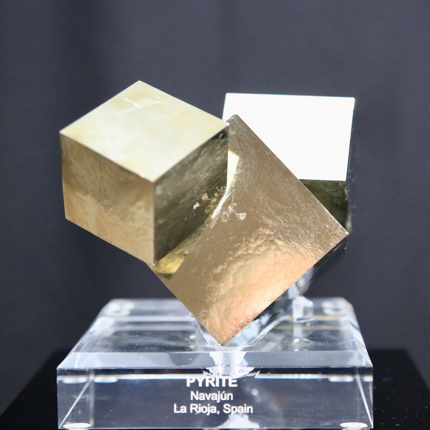 Pyrite Cubes from Navajun, La Rioja, Spain
