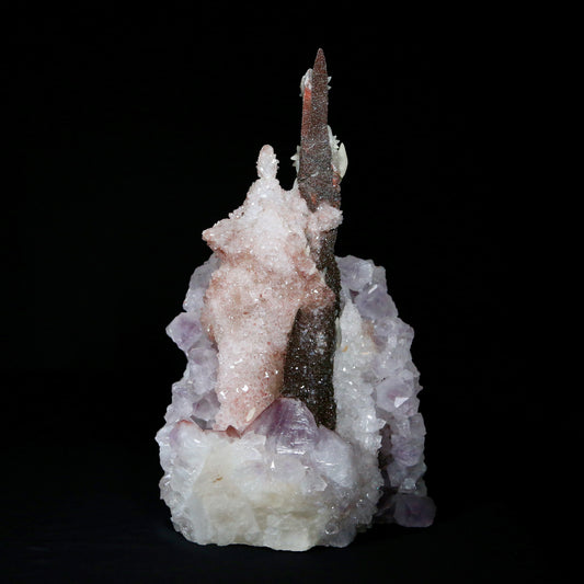 Quartz with Calcite from Uruguay