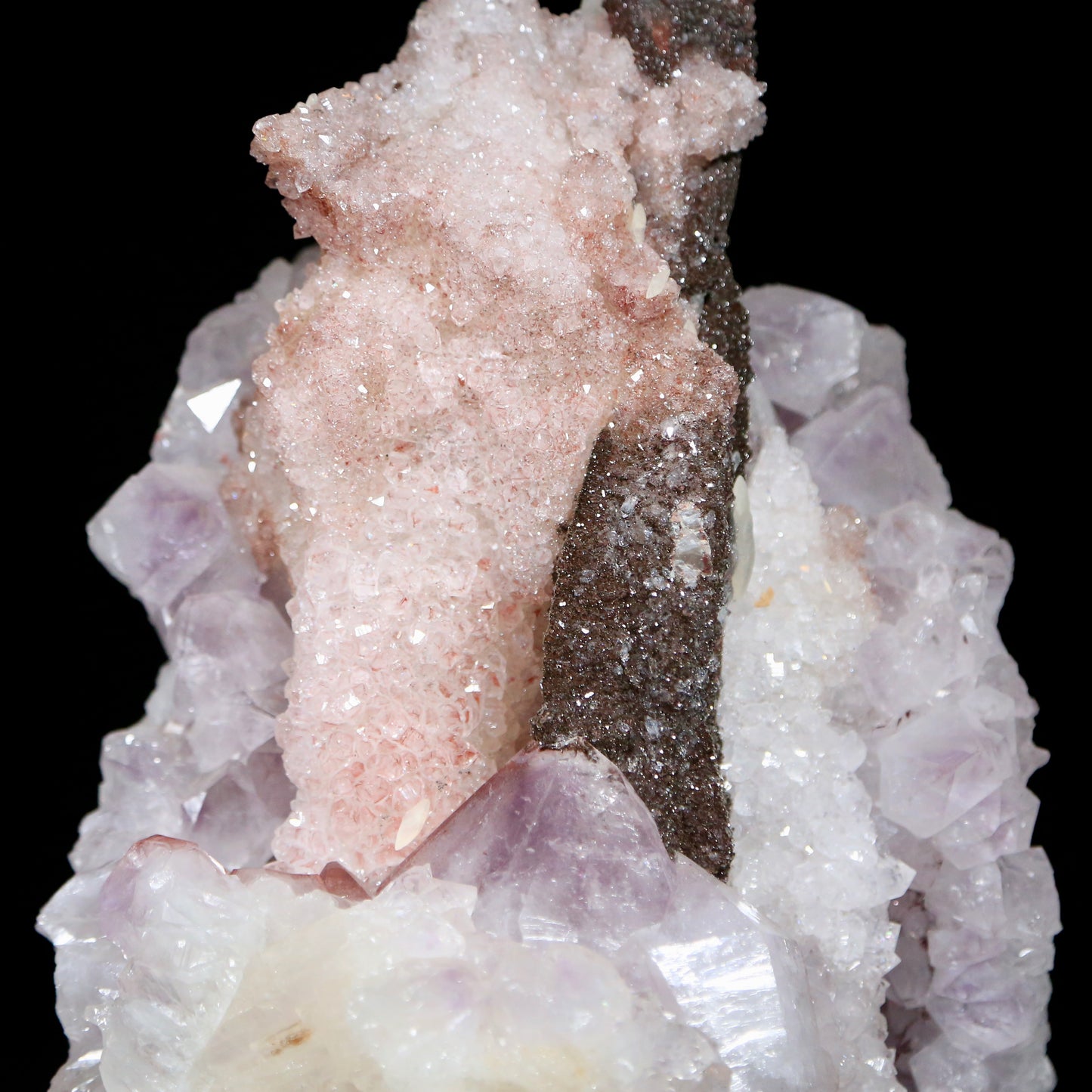Quartz with Calcite from Uruguay