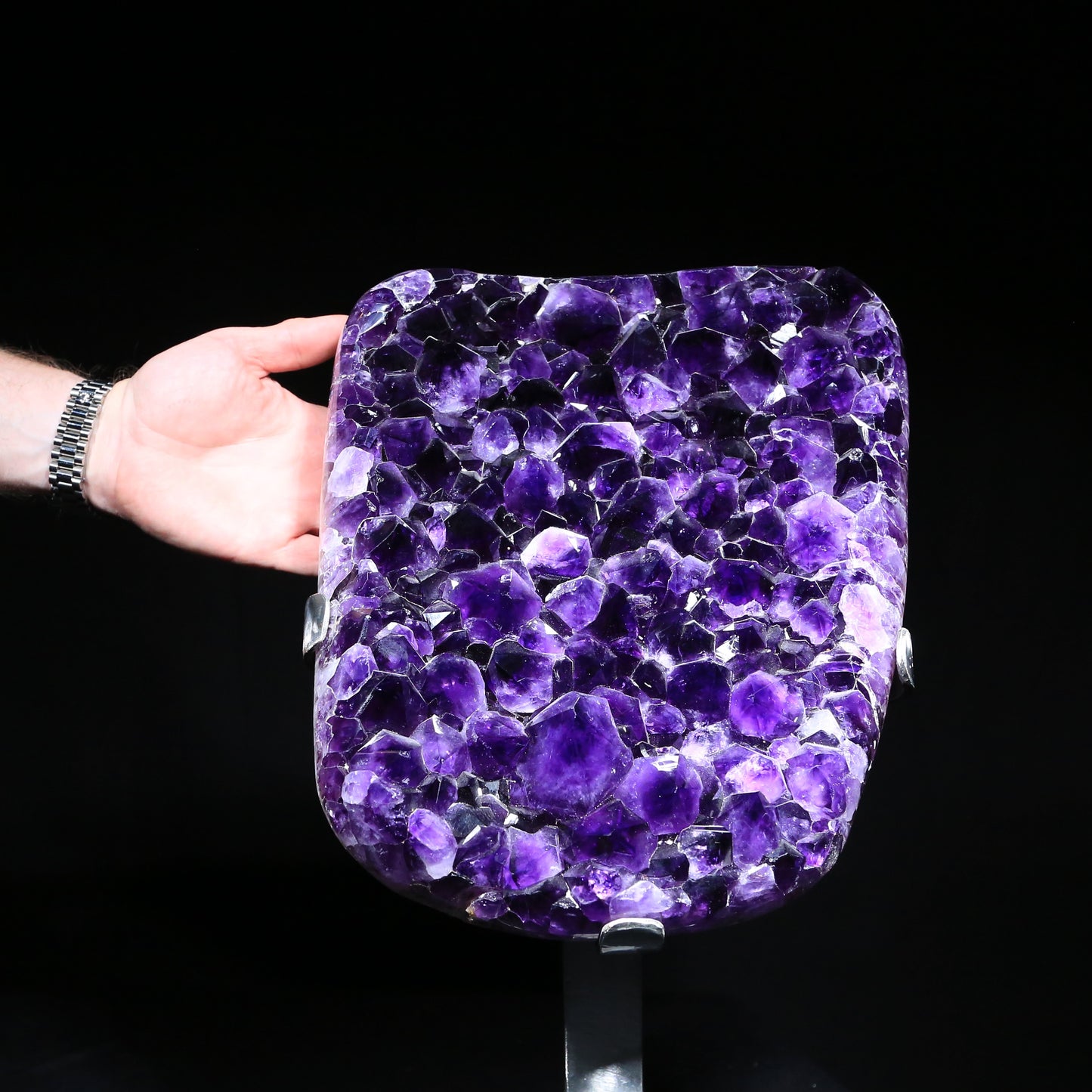 Amethyst Freeform Plate Grape Jelly Color