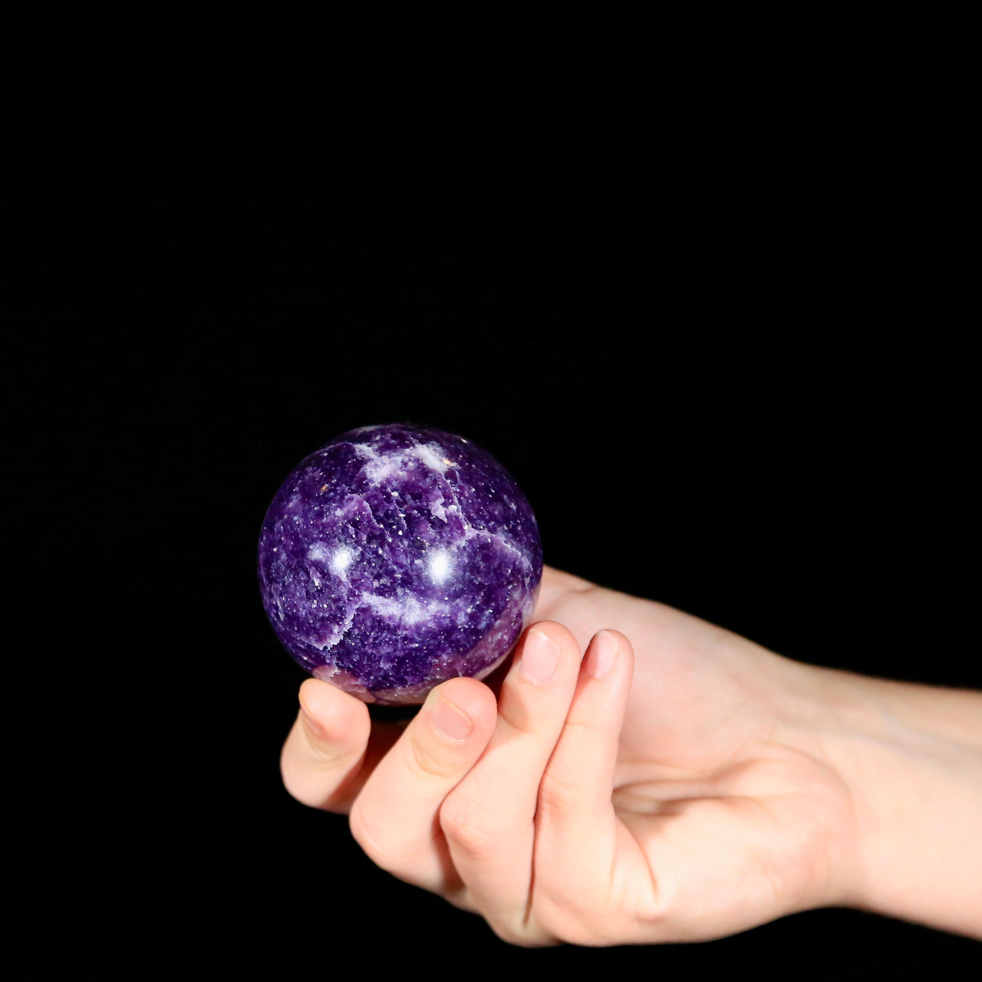 Orders Large Lepidolite Sphere