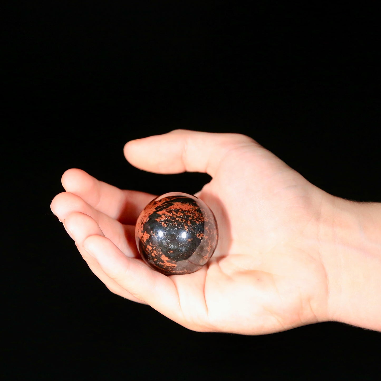 Mahogany Obsidian Sphere (small 1.5-inch)