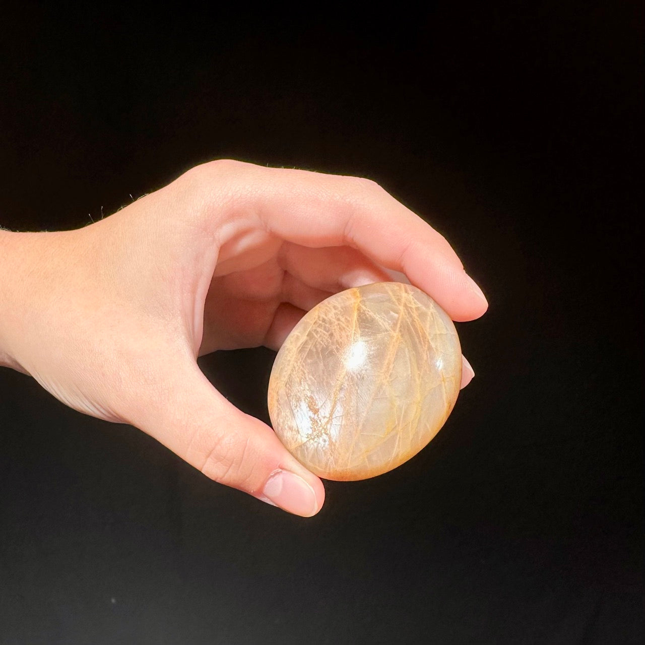 Peach Moonstone Palm from Madagascar (medium)