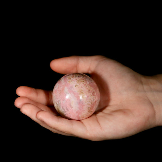 Rhodonite Bubble Gum Sphere (medium 2 inch)